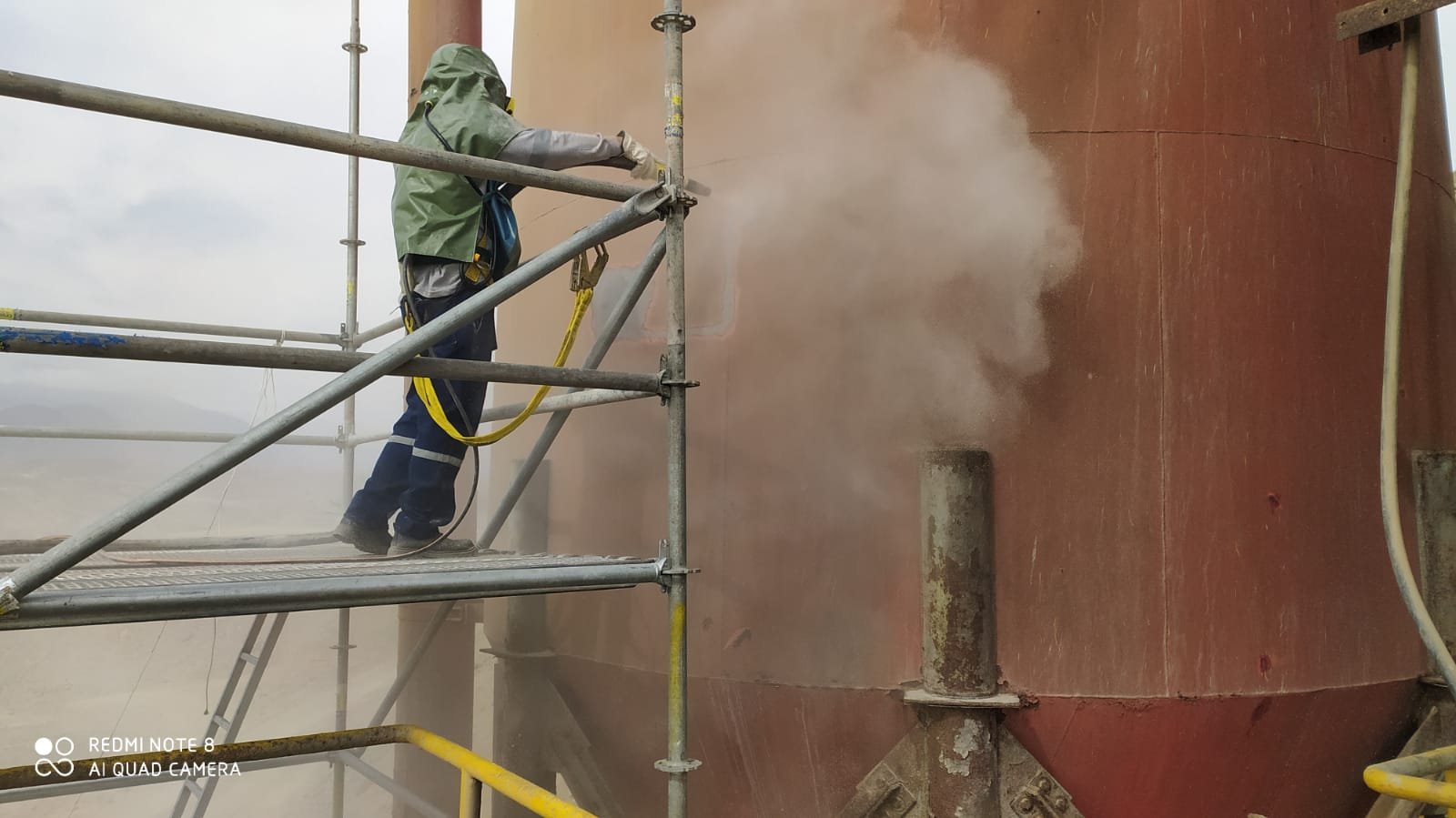 Arenado y Pintado de Nido de Conos — 900 m²